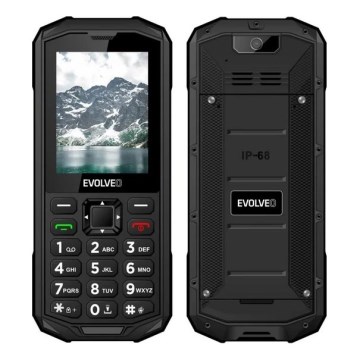 Evolveo - StrongPhone X5, vodotesný Dual SIM telefón čierna/šedá