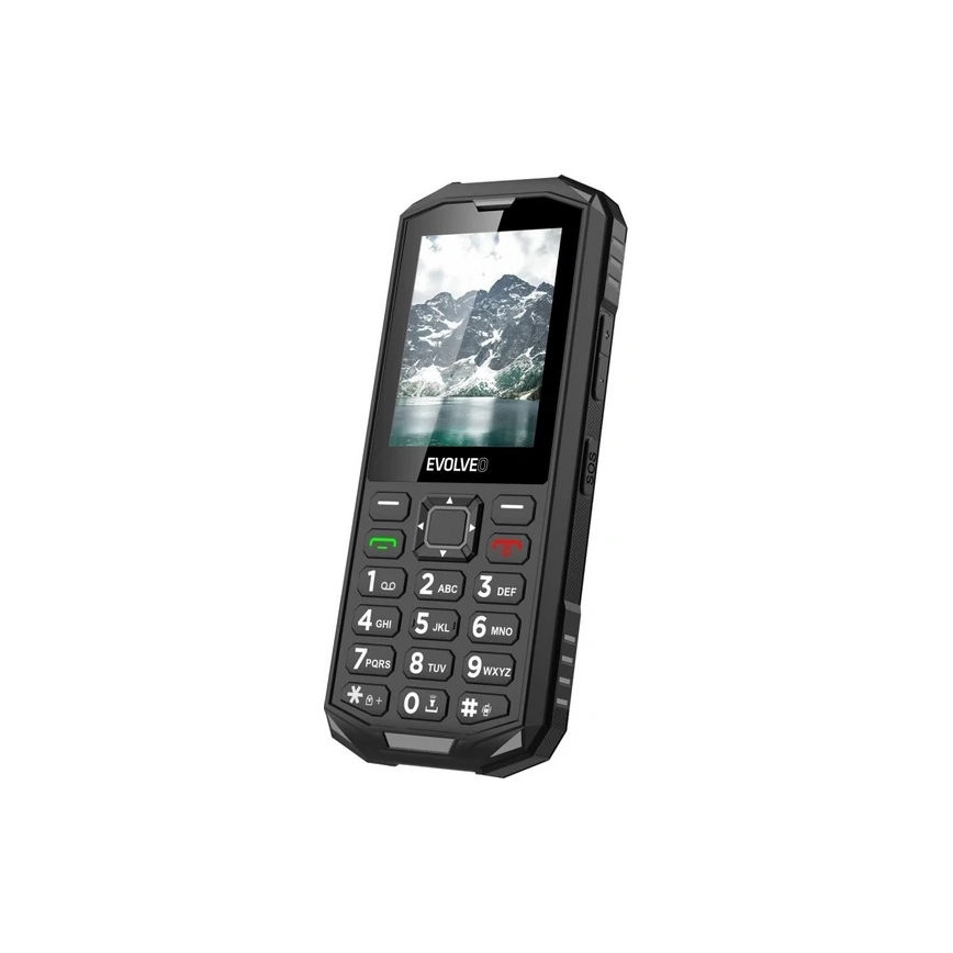 Evolveo - StrongPhone X5, vodotesný Dual SIM telefón čierna/šedá