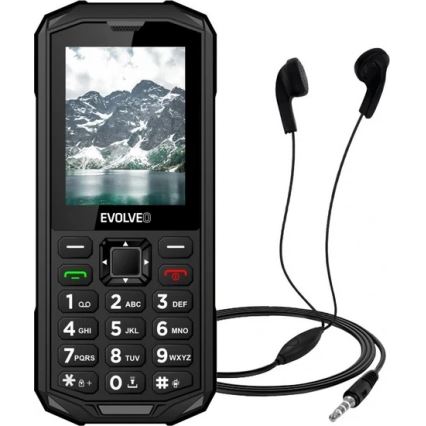 Evolveo - StrongPhone X5, vodotesný Dual SIM telefón, čierno-sivý