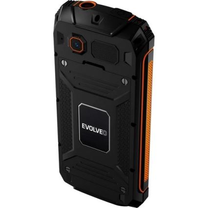 Evolveo - StrongPhone Z6 vodotesný Dual SIM telefón čierna/oranžová