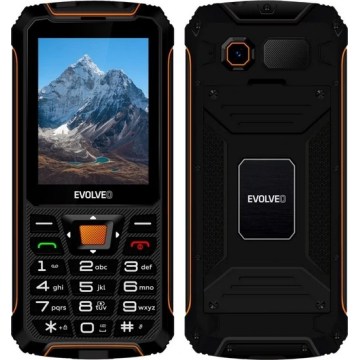 Evolveo - StrongPhone Z6, vodotesný Dual SIM telefón, čierno-oranžový