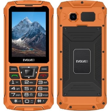 Evolveo - StrongPhone Z6, vodotesný Dual SIM telefón, oranžový