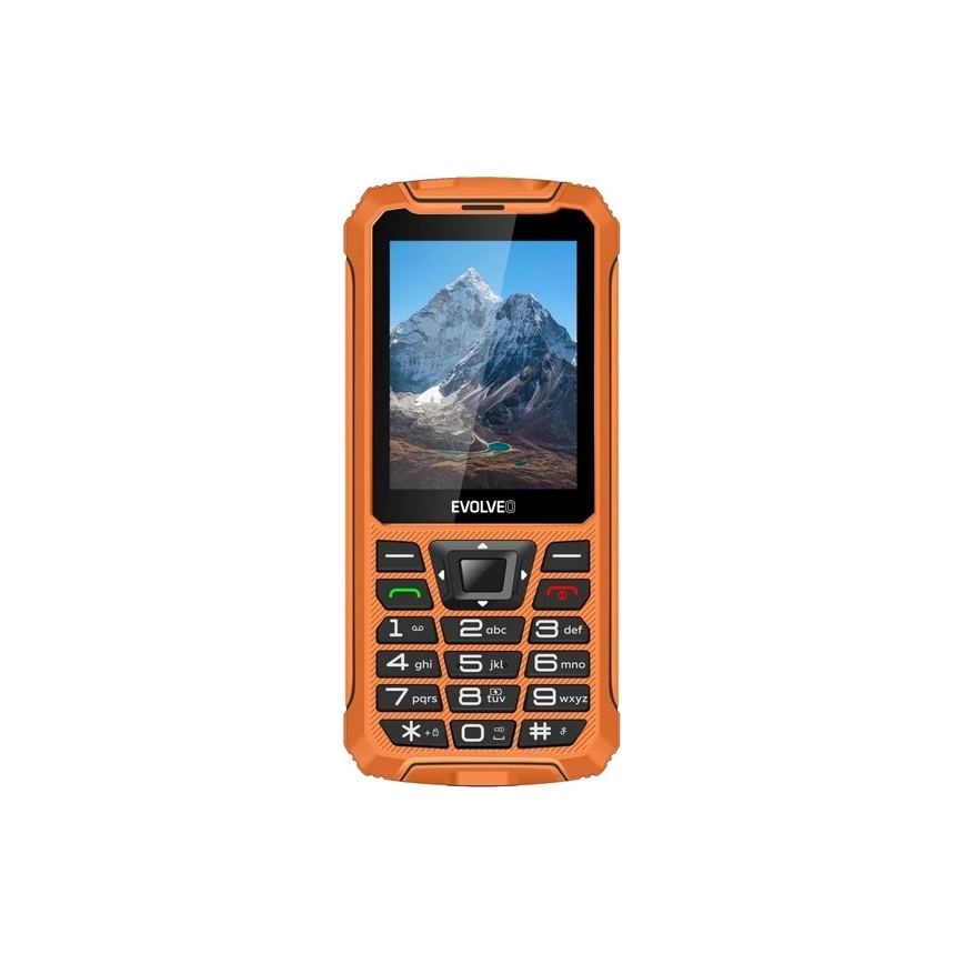 Evolveo - StrongPhone Z6, vodotesný Dual SIM telefón, oranžový