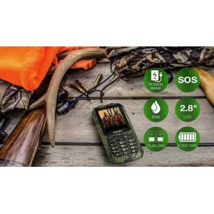 Evolveo - StrongPhone Z6 vodotesný Dual SIM telefón v loveckom maskovaní