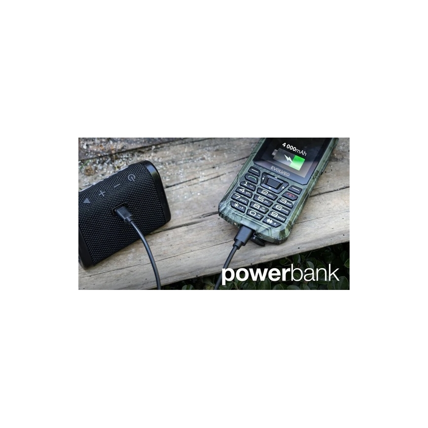 Evolveo - StrongPhone Z6 vodotesný Dual SIM telefón v loveckom maskovaní