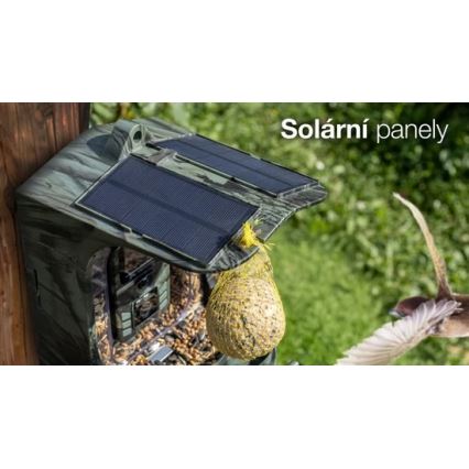 Evolveo - StrongVision BirdFeeder - inteligentné kŕmidlo pre vtáky s kamerou a solárnymi panelmi