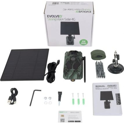 Evolveo-StrongVision Solar 4G, fotopasca 4G s aplikáciou a solárnym panelom