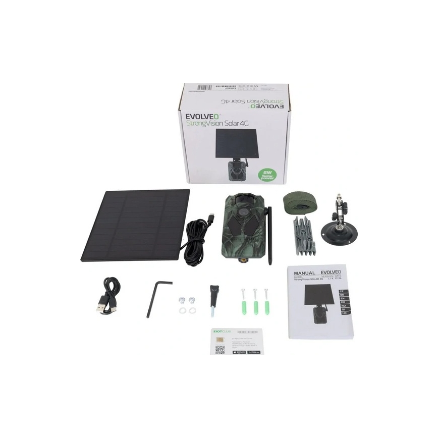 Evolveo-StrongVision Solar 4G, fotopasca 4G s aplikáciou a solárnym panelom