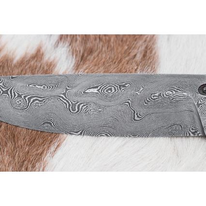 Exkluzívny damaškový nôž 12,7 cm dub/eben