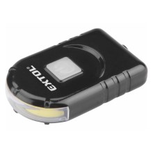 Extol - LED Nabíjacia baterka na čiapku s klipom LED/500 mAh