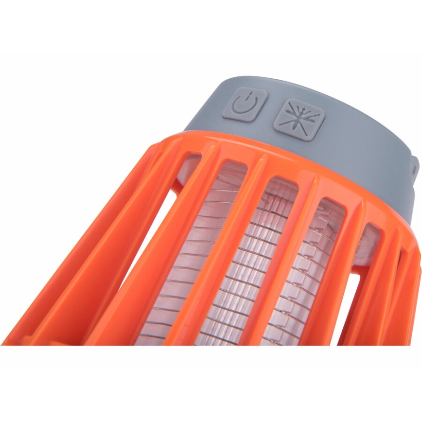 Extol - LED Prenosná lampa s lapačom hmyzu LED/3W/2000 mAh/3,7V IPX6
