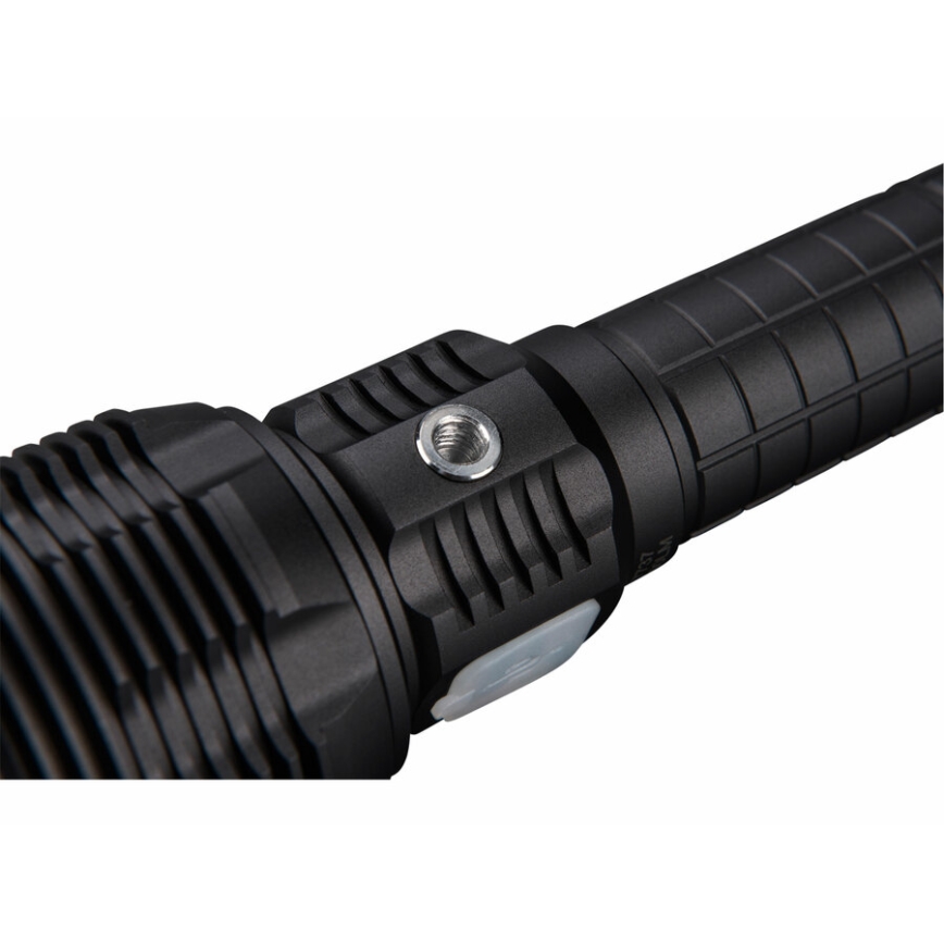 Extol - LED Stmievateľná nabíjacia baterka s powebankou LED/60W/10000 mAh 8000 lm IPX4 čierna