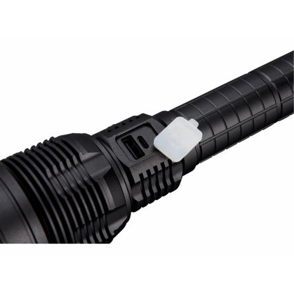 Extol - LED Stmievateľná nabíjacia baterka s powebankou LED/60W/10000 mAh 8000 lm IPX4 čierna