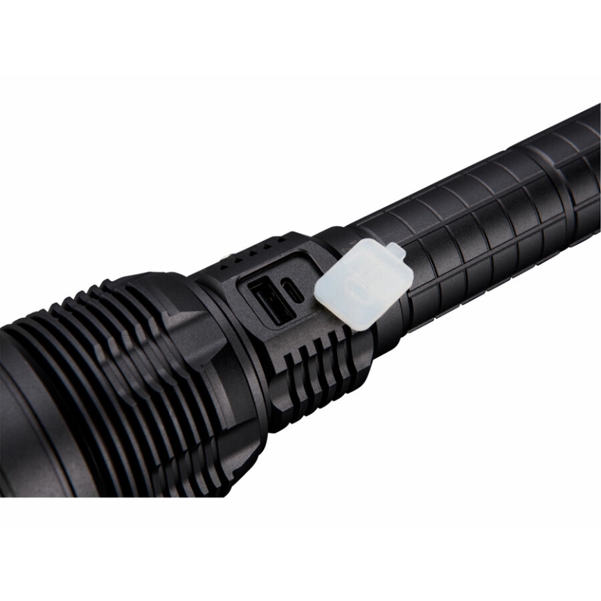 Extol - LED Stmievateľná nabíjacia baterka s powebankou LED/60W/10000 mAh 8000 lm IPX4 čierna
