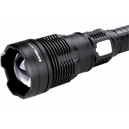 Extol - LED Stmievateľná nabíjacia baterka s powebankou LED/60W/10000 mAh 8000 lm IPX4 čierna