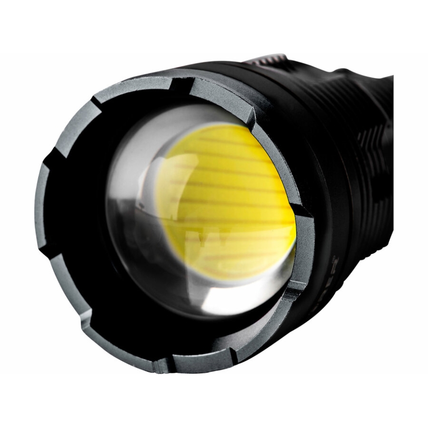 Extol - LED Stmievateľná nabíjacia baterka s powebankou LED/60W/10000 mAh 8000 lm IPX4 čierna