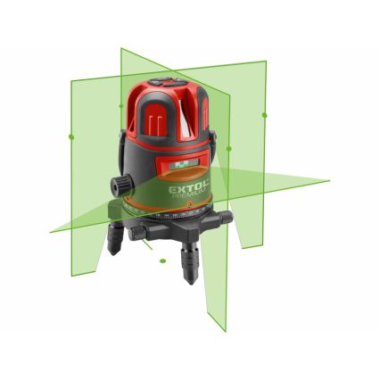 Extol Premium - líniový krížový samonivelačný laser 5V/5200 mAh IP54