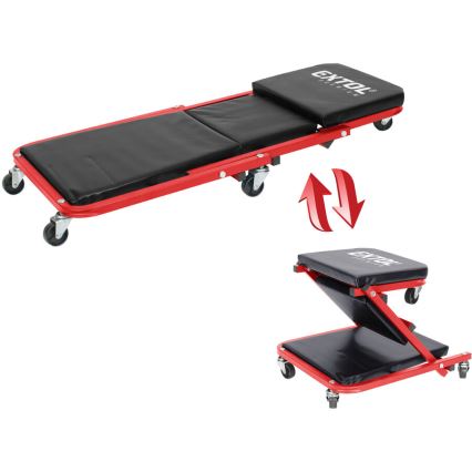 Extol Premium - Montážne pojazdné ležadlo/sedadlo 2 v 1