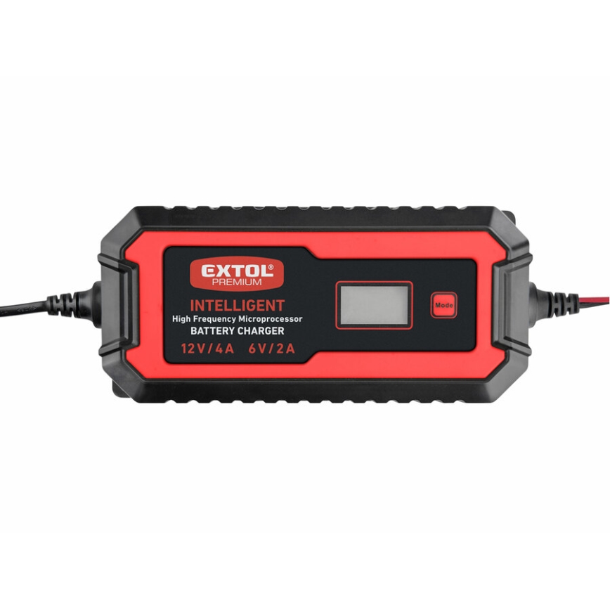 Extol Premium - Nabíjačka autobatérií 9stupňová 6/12V 4A IP65