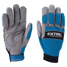 Extol Premium - Pracovné rukavice veľkosť 10" modrá/šedá