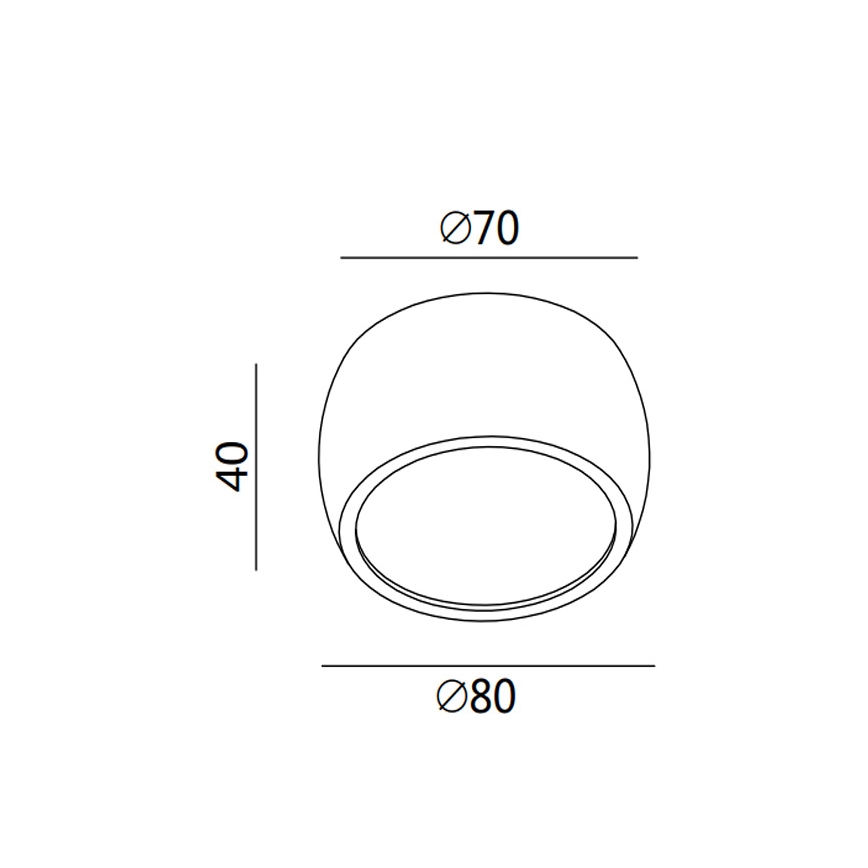 Fabas 3428/71/102 - LED Bodové svietidlo VASTO LED/7W/230V