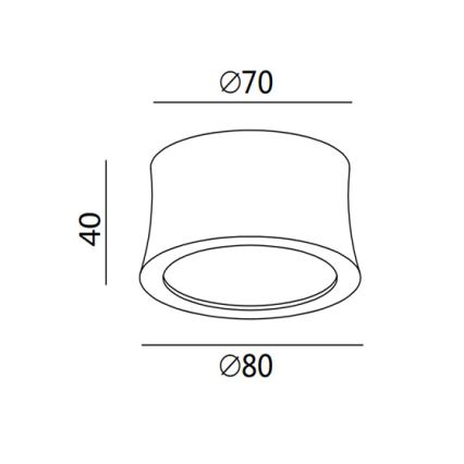 Fabas 3440/71/102 - LED bodové svietidlo PONZA LED/7W/230V