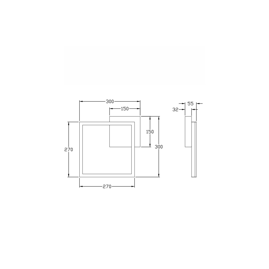 Fabas Luce 3394-21-282 - LED Stmievateľné stropné svietidlo BARD LED/22W/230V 3000K antracit