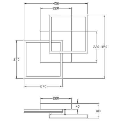 Fabas Luce 3394-22-102 - LED Stmievateľné stropné svietidlo BARD LED/39W/230V 3000K biela