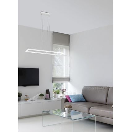 Fabas Luce 3394-43-102 - LED Stmievateľný luster na lanku BARD LED/52W/230V 4000K biela