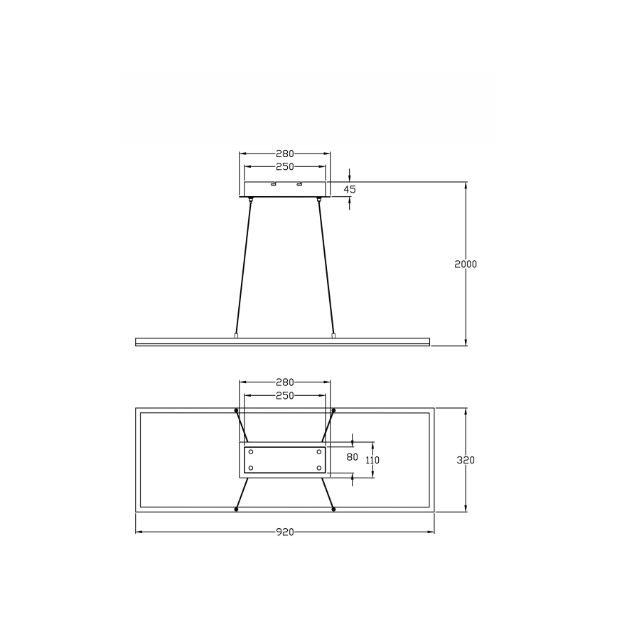 Fabas Luce 3394-45-102 - LED Stmievateľný luster na lanku BARD LED/52W/230V 3000K biela