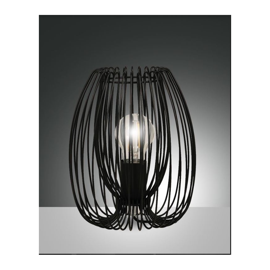 Fabas Luce 3677-34-101 - Stolná lampa CAMP 1xE27/40W/230V čierna