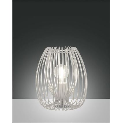 Fabas Luce 3677-34-102 - Stolná lampa CAMP 1xE27/40W/230V biela