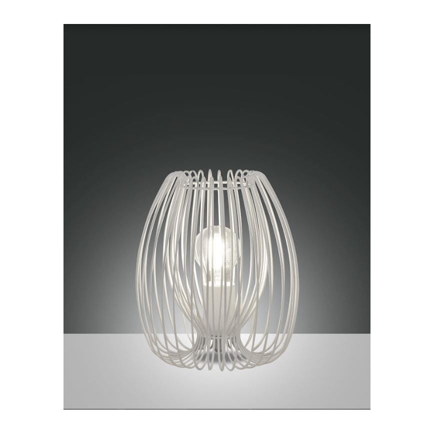 Fabas Luce 3677-34-102 - Stolná lampa CAMP 1xE27/40W/230V biela