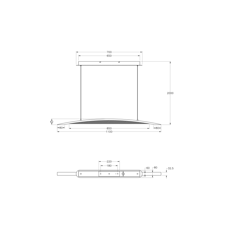 Fabas Luce 3697-40-102 - LED Stmievateľný luster na lanku CORDOBA LED/36W/230V biela/drevo