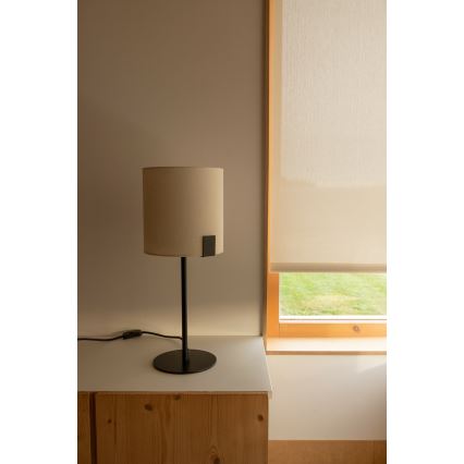 FARO 20054 - Stolná lampa NILA 1xE27/15W/230V krémová/čierna