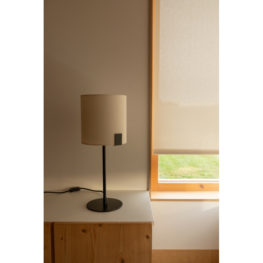 FARO 20054 - Stolná lampa NILA 1xE27/15W/230V krémová/čierna