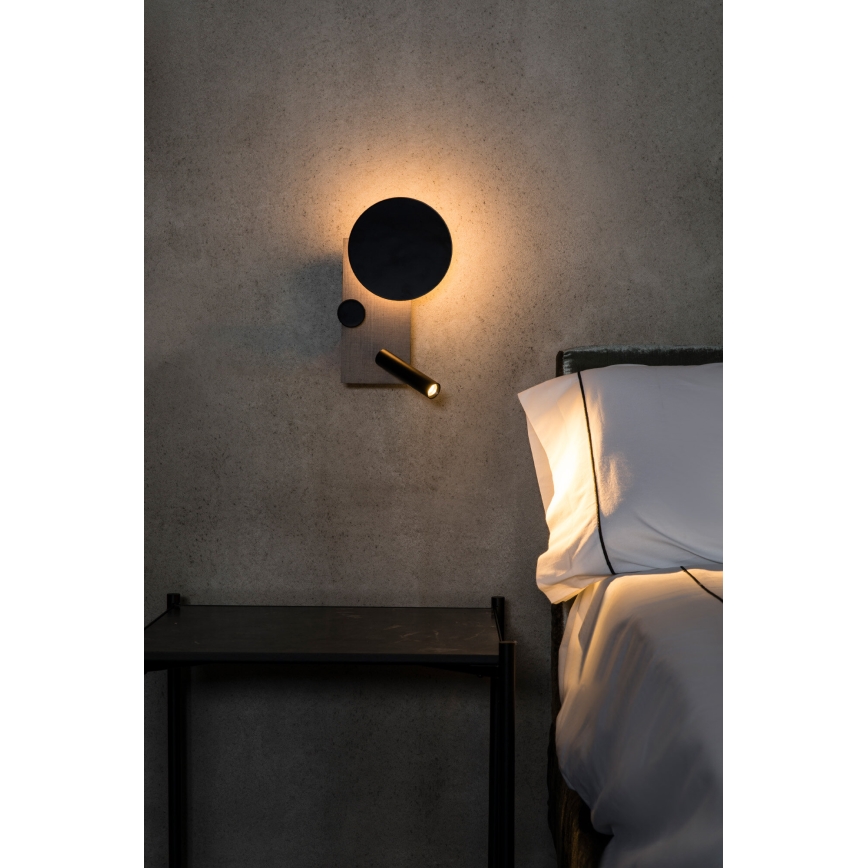 FARO 20066 - LED Stmievateľná nástenná lampička KLEE LED/10W/230V + LED/3W ľavá