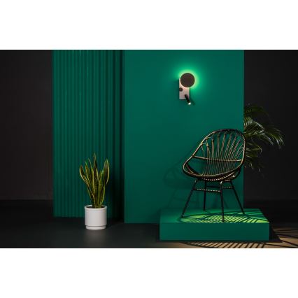 FARO 20066 - LED Stmievateľná nástenná lampička KLEE LED/10W/230V + LED/3W ľavá
