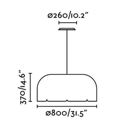 Faro 20104 - LED Luster na lanku MUTE LED/24W/230V pr. 80 cm 4000K