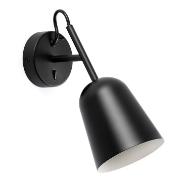 FARO 28257 - Nástenná lampa STUDIO 1xE14/8W/230V čierna