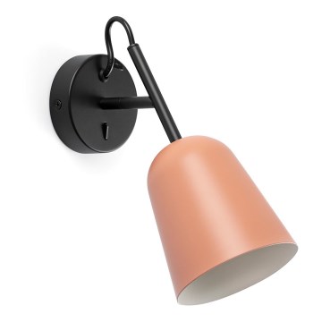 FARO 28275 - Nástenná lampa STUDIO 1xE14/8W/230V ružová/čierna