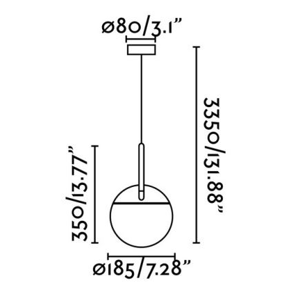 FARO 28375 - Luster na lanku MINE 1xE27/40W/230V