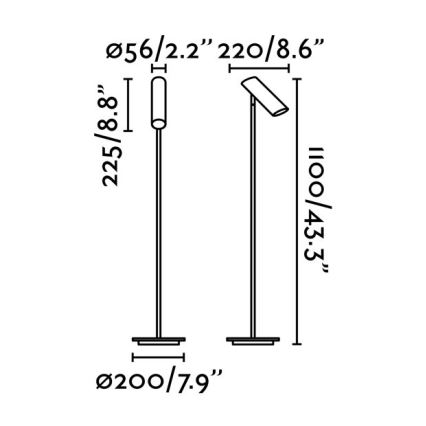 FARO 29883 - Stojacia lampa LINK 1xGU10/11W/230V biela