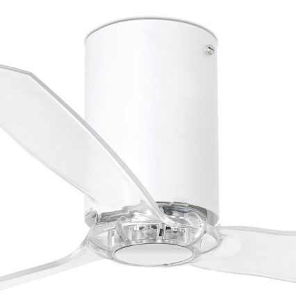 FARO 32039 - Stropný ventilátor MINI TUBE VENTIL s diaľkovým ovládačom číra