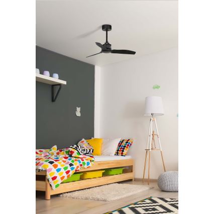 FARO 33424WT - Stropný ventilátor JUST FAN S, priemer 81 cm, čierny, Wi-Fi Tuya + diaľkové ovládanie