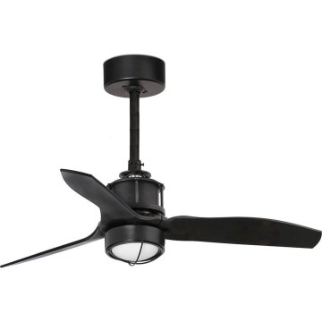 FARO 33424WT1N - Stmievateľný LED stropný ventilátor JUST FAN s LED/16 W/230 V, priemer 81 cm, čierny, Wi-Fi Tuya + diaľkové ovládanie