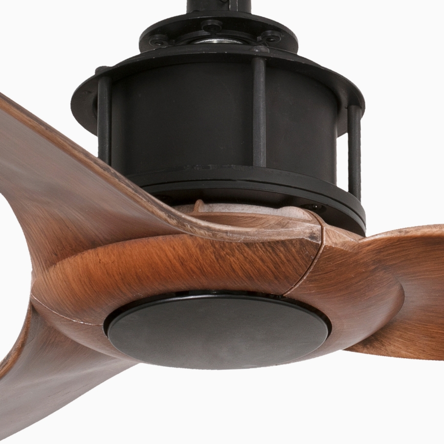 FARO 33425WT - Stropný ventilátor JUST FAN S pr. 81 cm hnedý/čierny Wi-Fi Tuya + diaľkové ovládanie