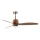 FARO 334361N - LED stmievateľný stropný ventilátor WEAVER M LED/16W/230V priemer 128 cm hnedá/mosadz + diaľkové ovládanie