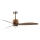 FARO 33436WT1N - LED stmievateľný stropný ventilátor WEAVER M LED/16W/230V pr. 128 cm hnedá/mosadz Wi-Fi Tuya + diaľkové ovládanie
