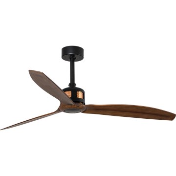 FARO 33451WT - Stropný ventilátor COPPER FAN M pr. 128 cm hnedá/čierna Wi-Fi Tuya + diaľkové ovládanie
